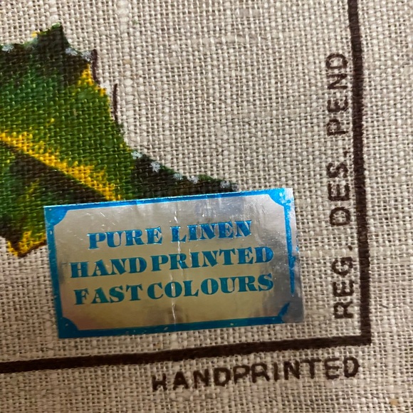 “Australian Wildflowers” Kitchen Tea Dish Towel ~Pure Linen, HandPrinted EUC - Picture 2 of 10